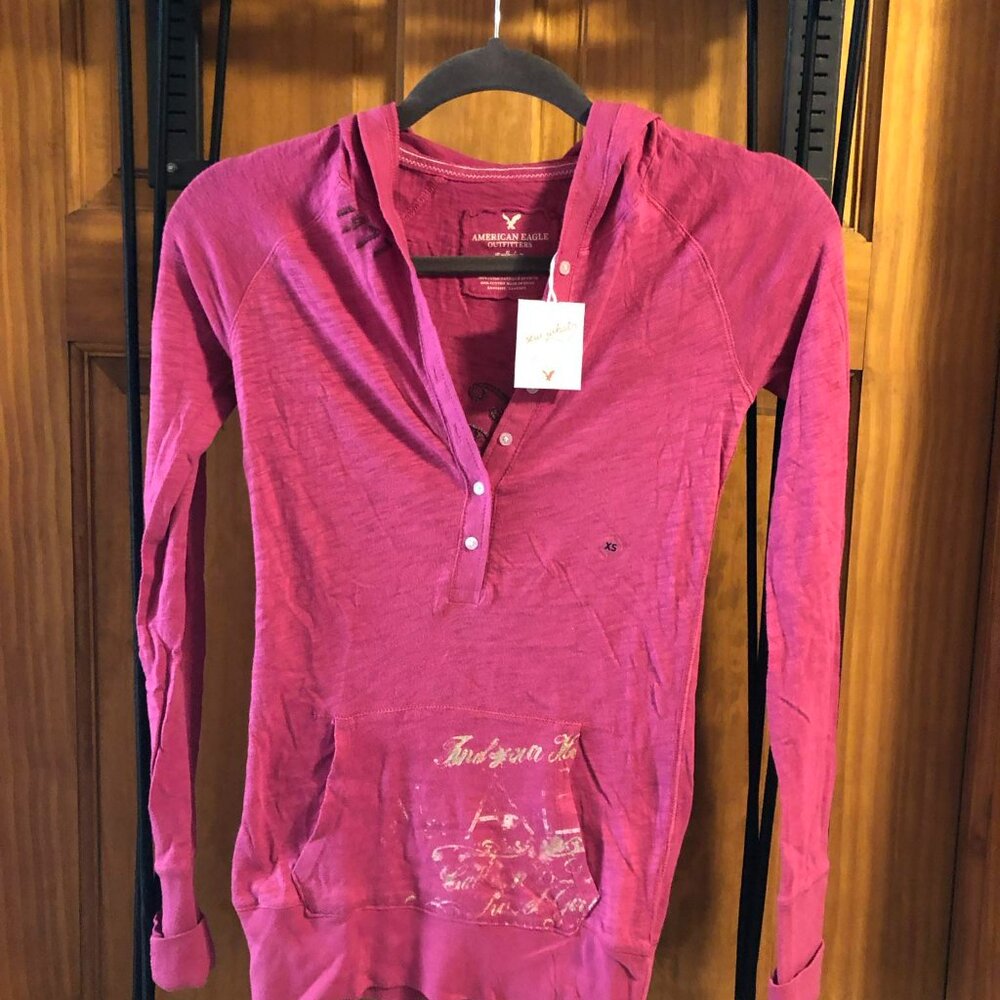 American Eagle Long Sleeve with Hood New Size XS